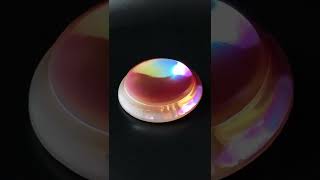 Чешская брошь «Пуговица» из глушёного стекла, 1970-е гг.