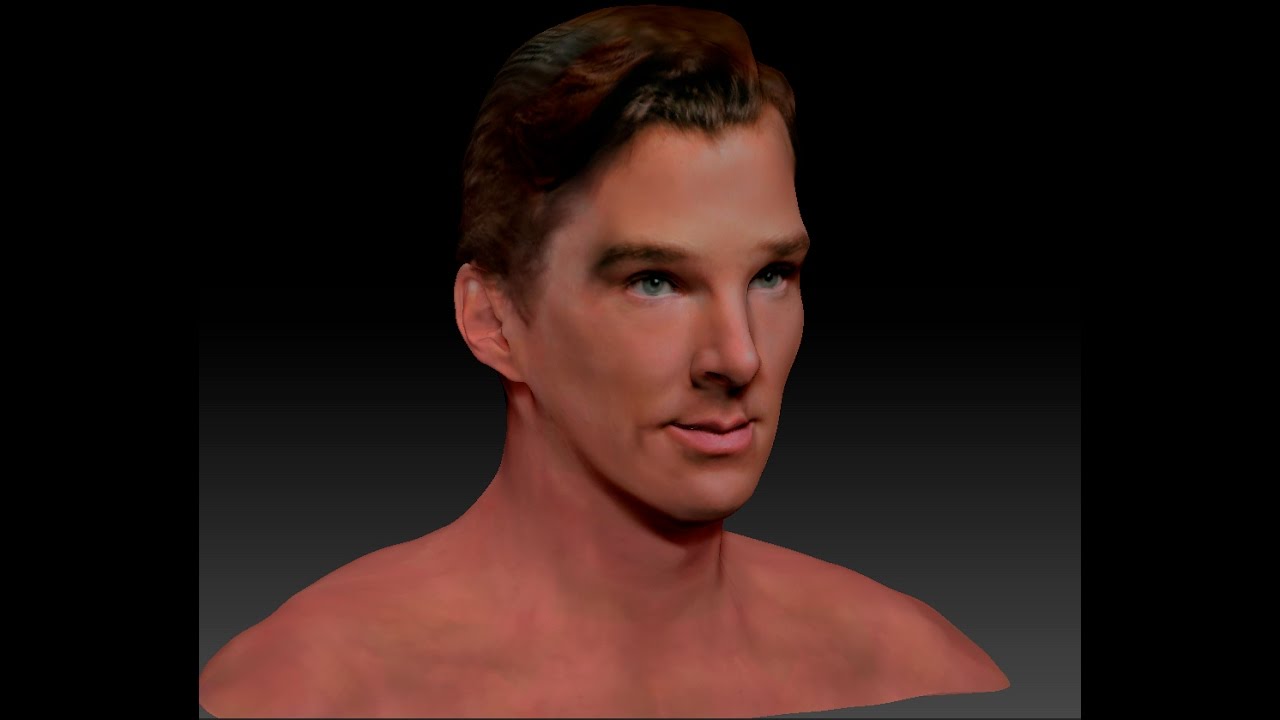 Benedict Cumberbatch Textured 3D model. - YouTube