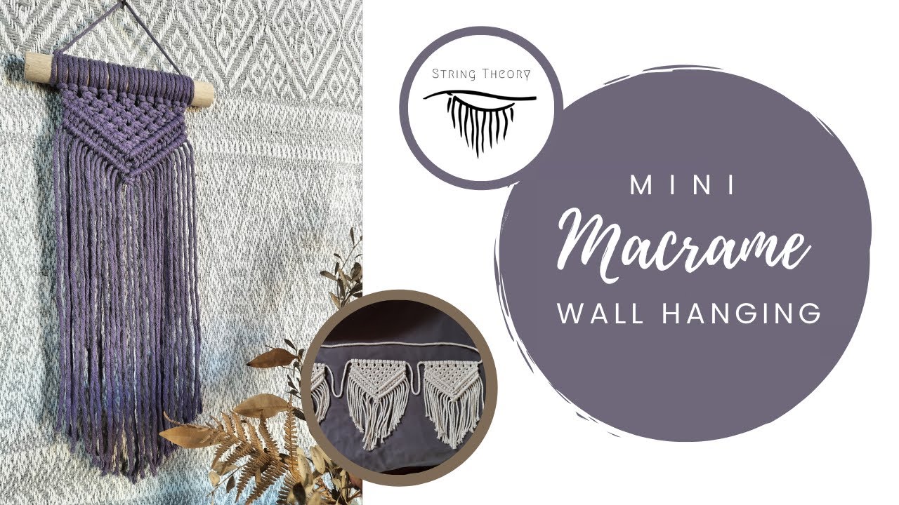 DIY Mini Macrame Wall Hanging with Selenite Kit for Beginners – Max and Herb