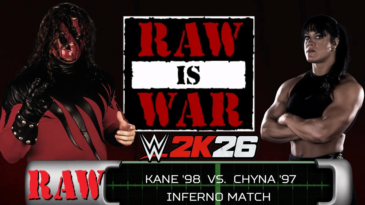 WWE 2K26 - Kane '98 vs. Chyna '97 | Inferno Match - NEW MATCH TYPE