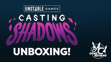 Casting Shadows Board Game Unboxing