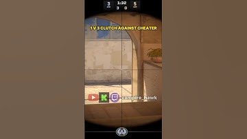 1V3 CLUTCH AGAINST CHEATER 🥀 #cs2 #csgo #gaming #twitch #twitchstreamer #live #stream #funny #memes