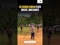 𝗠𝗲𝗴𝗵𝗮𝗹𝗮𝘆𝗮 𝗖𝗠 𝗖𝗼𝗻𝗿𝗮𝗱 𝗞. 𝗦𝗮𝗻𝗴𝗺𝗮 was seen playing cricket. ✨ #CMConradSangma
