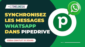 Synchroniser Chats, Fichiers & Groupes WhatsApp dans Pipedrive | Intégration TimelinesAI