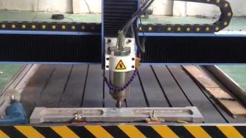 test video of cnc router machine AKG1212 milling Aluminium