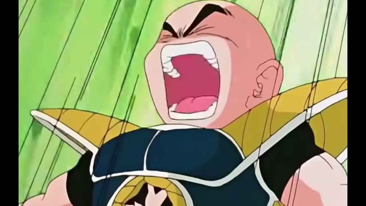 Krillin throws rock at Goku (prowler meme) YouTube