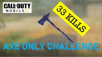 Axe Only Challenge | Shipment 1944 and Cage | 33 Kills | COD Mobile