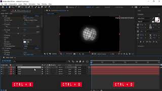 Haw to create grid SPHERE Animation TEXTE in After Effects tutorail