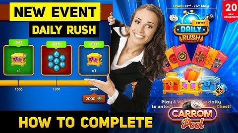 Carrom Pool New Daily Rush Event Start - Free Rewards 💫 Jamot Gaming
