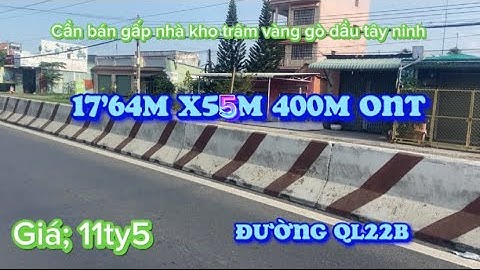 Nhà kho QL22 gò dầu cần bán gấp