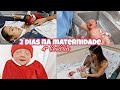 PRIMEIRAS 48 HORAS DE VIDA DA BEBÊ AINDA NA MATERNIDADE - PÓS PARTO - 1° BANHO DA BEBÊ