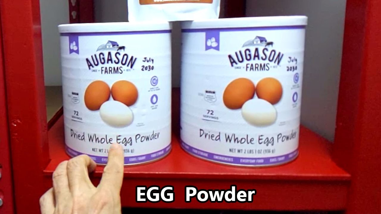 Dried Egg Powder Review Preppers Food Storage Pantry Supplies Augason Judees Mountain House Freeze