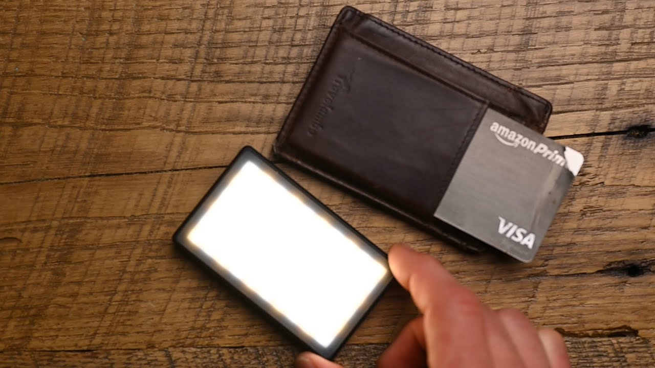 Credit card sized light panel Awesome tool for Content creators