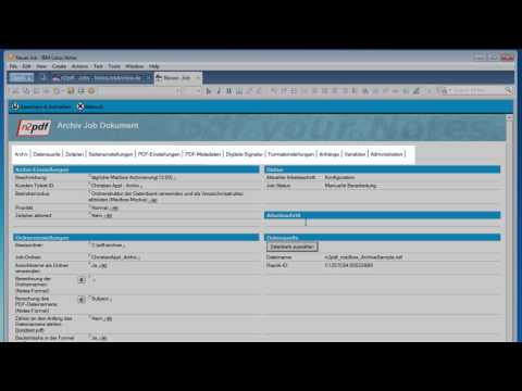 n2pdf Archive - PDF/A-Archiv für eine IBM Notes/Domino Mailbox erstellen