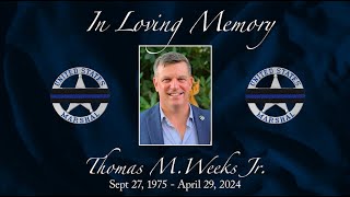 Memorial Service for DUSM Thomas M.  Weeks Jr.