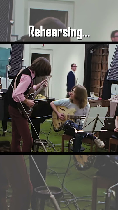 The Beatles 'Something' FIRST Rehersal EVER | Rare 1969 Footage #shorts #thebeatles