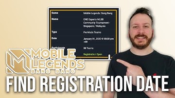 How To Find Registration Date In Mobile Legends (Step By Step)