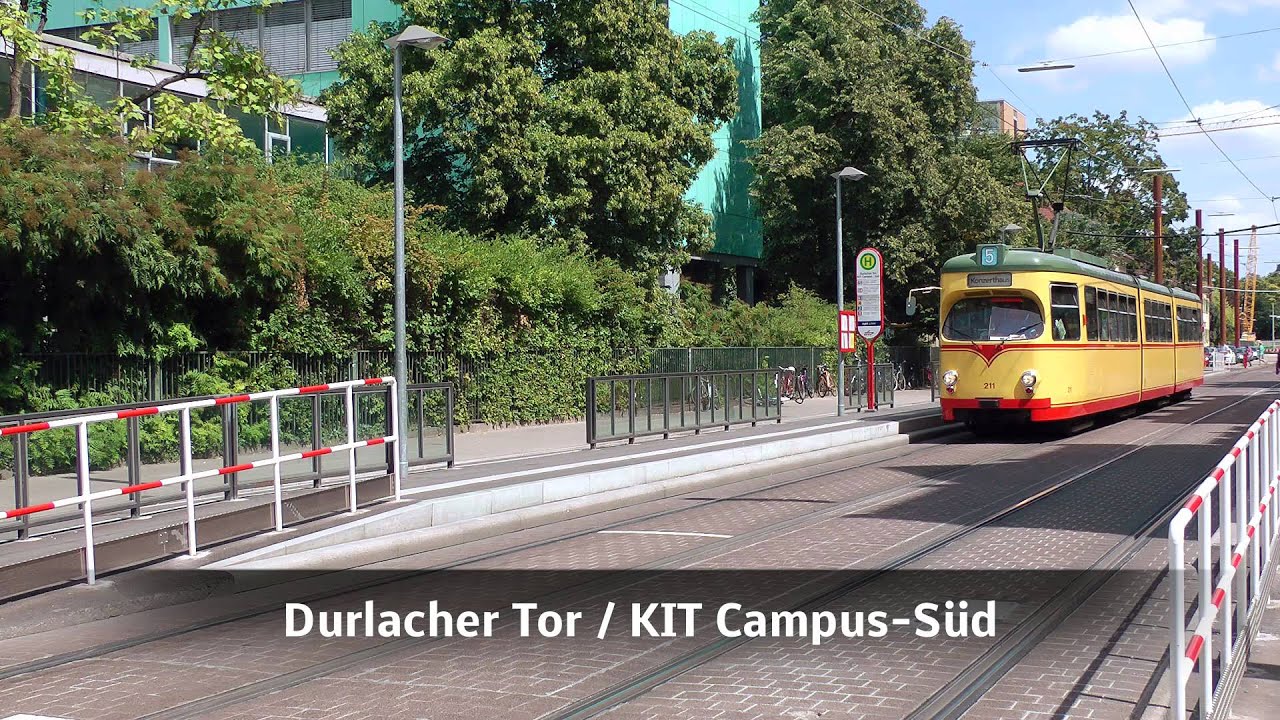 Straßenbahn Karlsruhe - Linie 5 Ost mit Umleitung XXL (2012) (HD)