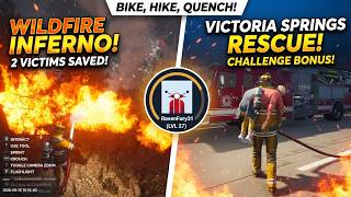 OUTDOOR INFERNO! 🔥 Victoria Springs Wildfire & Rescue | Firefighting Simulator (Level 27)