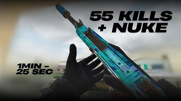 1 MIN 25 SECONDS NUKE + 55 KILLS | CODM RANK