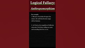 Logical Fallacy: Anthropomorphism | #shorts #logicalfallacy #thinkingmethods #wisdomforliving