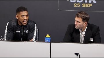 ANTHONY JOSHUA (FULL POST-FIGHT PRESS CONFERENCE WITH EDDIE HEARN) AFTER LOSS AGAINST OLEKSANDR USYK