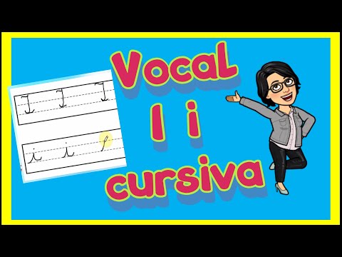 Cómo ESCRIBIR ✅ la vocal I MAYUSCULA y MINUSCULA ✍ Cursiva