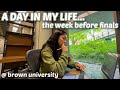 A DAY IN MY LIFE - a week before finals.