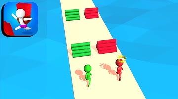 Bridge Dash 3D Gameplay 🕺👑🌈 All Levels 1-3