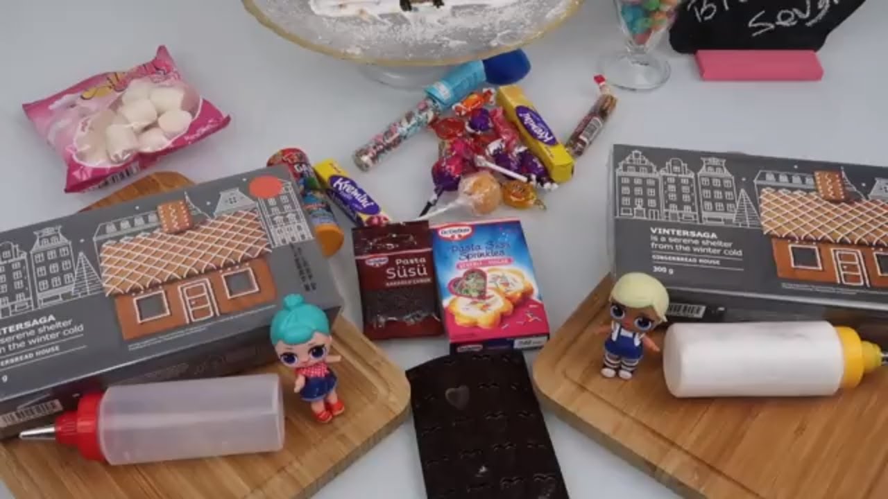 LOL Sürpriz Bebeklerimize Kurabiyeden Ev Yapımı Challenge İKEA