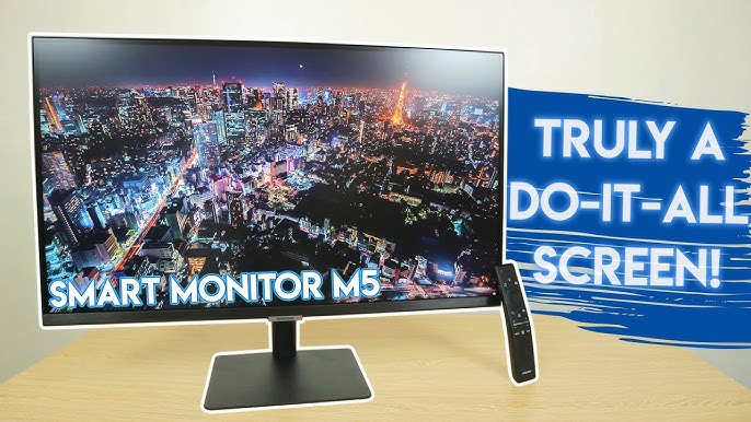 SAMSUNG 27 M50C Series FHD Smart Monitor w/Streaming-TV, 4ms, 60Hz, HDMI,  HDR10, Watch Netflix,  and More, IoT Hub, Mobile Connectivity