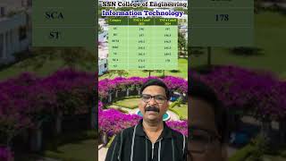 Information Technology in SSN College of Engineering | TNEA Cutoff 2024 Vs 2023