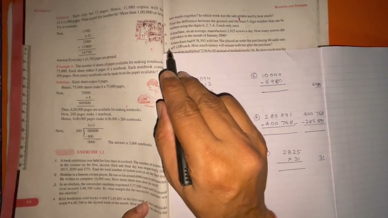 Class 6 Maths Chapter 1 | Knowing Our Numbers NCERT Exercise 1.2 - YouTube