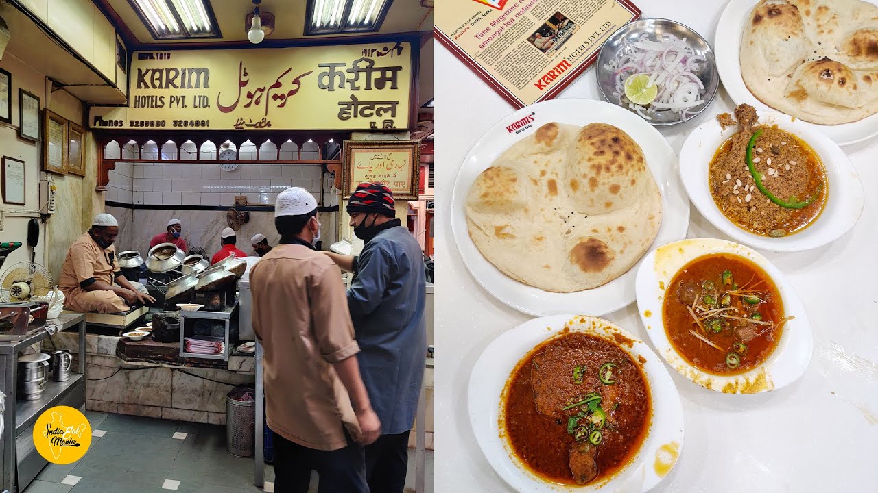 Exploring Karim’s Mutton Korma, Chicken Stew & Mughlai Chicken l Jama Masjid Street Food | INDIA EAT MANIA