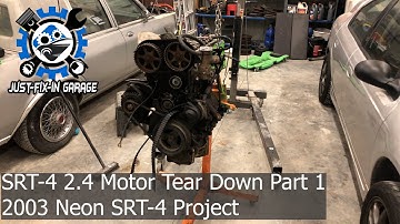 SRT-4 2.4 Motor Tear Down Part 01 - SRT-4 Project SilverStorm Episode 04
