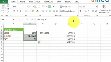 Học Excel - Hàm DAY, MONTH, YEAR trong Excel