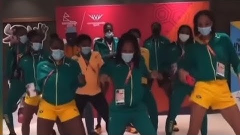 Jamaica netball team are enjoying the commonwealth games!!!