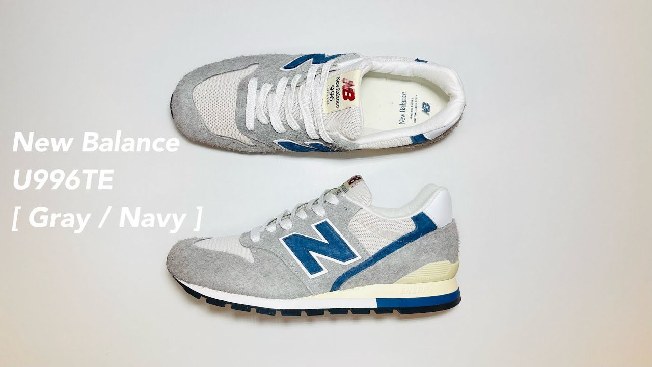 New Balance U996TE [ Gray / Navy ] Review - YouTube