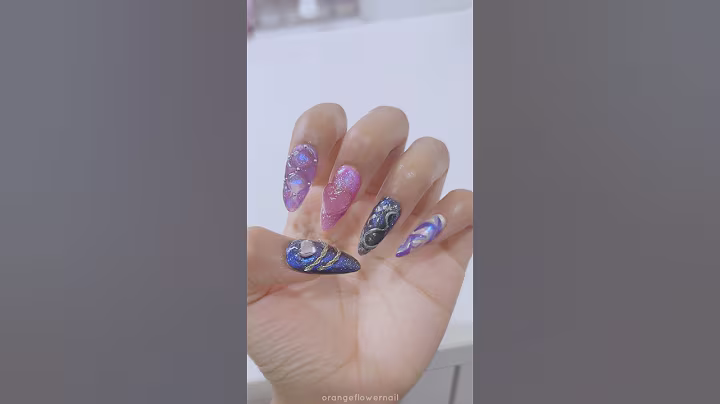 huntrix rumi inspired nails 🎤💜✨ #nails #gelx #kpopdemonhunters #nailart #nailinspo #huntrix #asmr