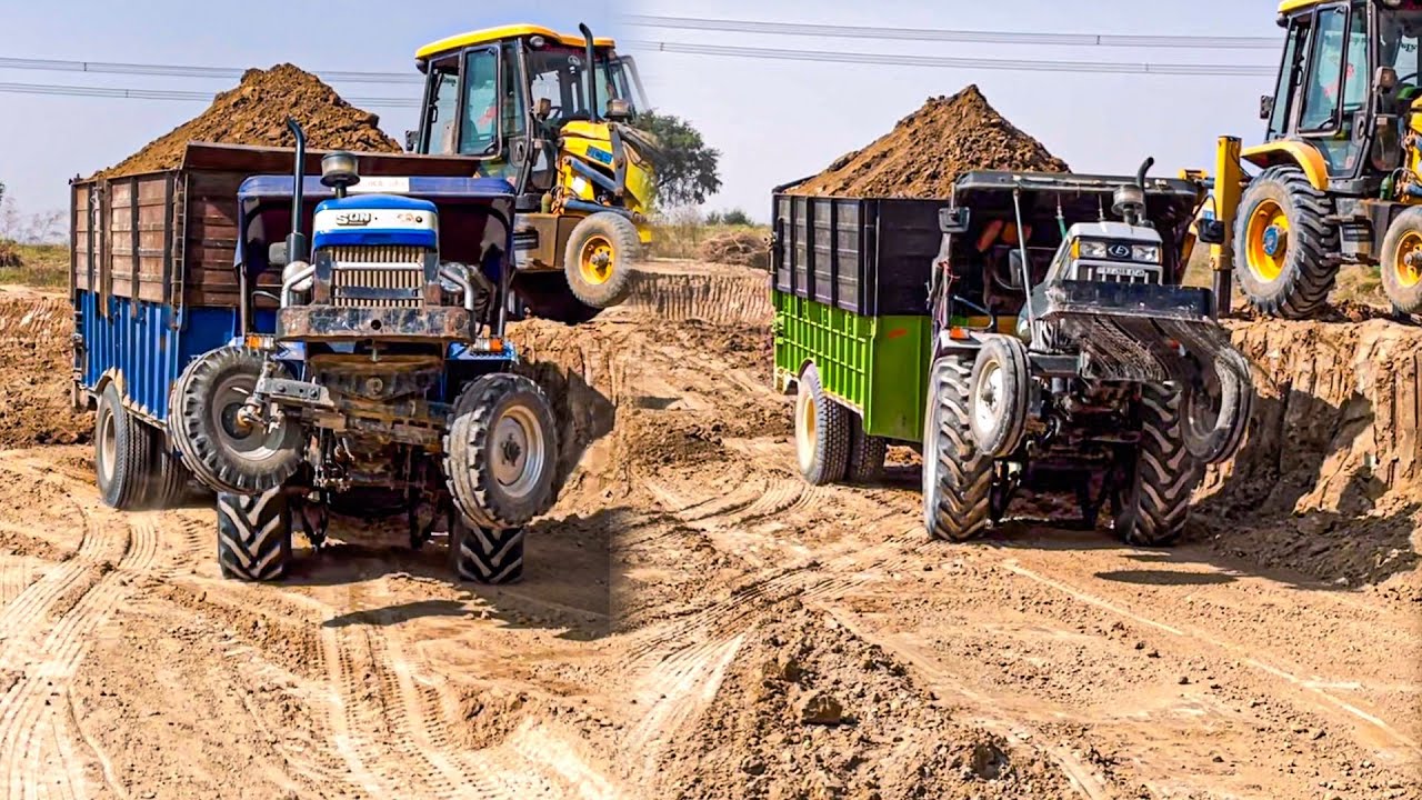 इन दोनों का मुकाबला कोई तीसरा शेर कर सकता है SONALIKA 750 DI VS EICHER 485 FULL LODING TROLLY 