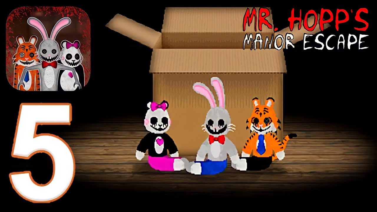 Mr. Hopp’s Manor Escape - Gameplay Walkthrough Part 5 - Main Door Ending Hard (iOS,Android)