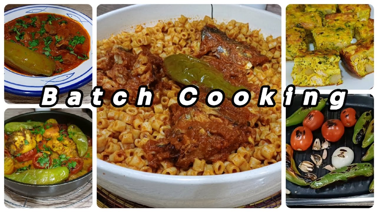 تعب نصف نهار يرتحك أسبوع كامل👍 وجبات اقتصادية و متنوعة 🍽👍😋❤️batch Cooking