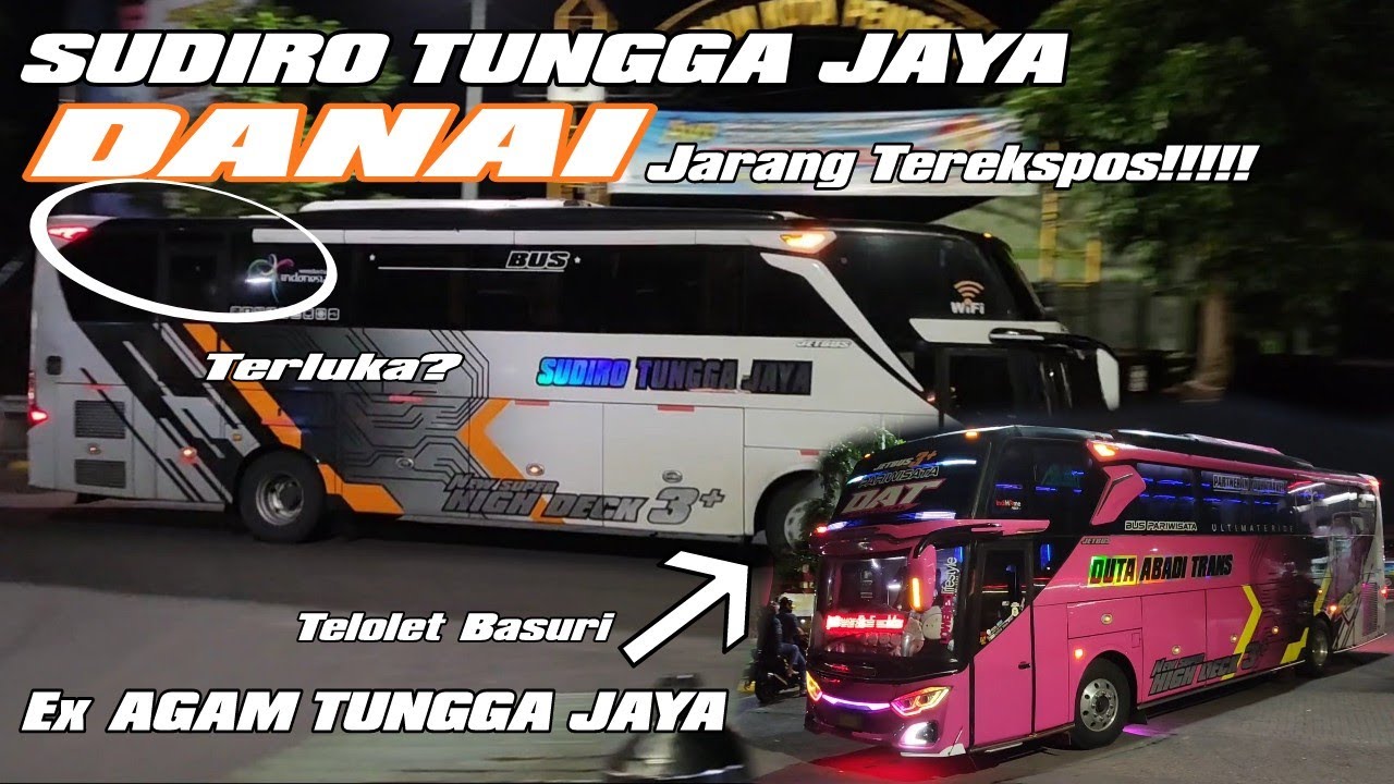 Bus SUDIRO TUNGGA JAYA yang jarang terekspos DANAI,Telolet DUTA ABADI ...