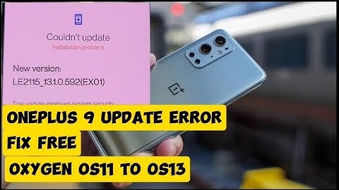 oneplus 9 update installation problem ,fix, oneplus update installation error,free solution