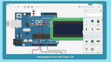 Simulasi Arduino Menggunakan TinkerCAD - 08. Membuat Termometer Digital dan Data ADC