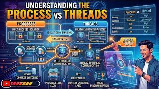 Process vs Thread in Operating System | Complete Explanation for Beginners