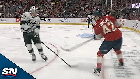 Kevin Fiala Scores Off Of An Absurd Bounce Off His Leg