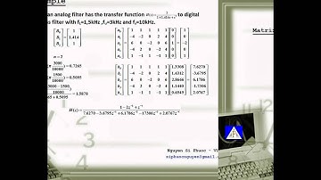 Convert analog filter to digital band pass filter using Pascal