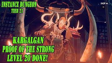 [Solo Leveling: Arise] Instance Dungeon - Kargalgan Tier 21 (Proof level 20)