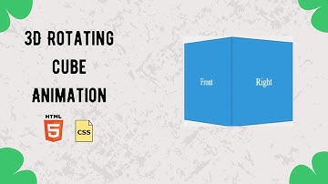 Create a 3D Rotating Cube Animation with HTML & CSS - Step-by-Step Tutorial